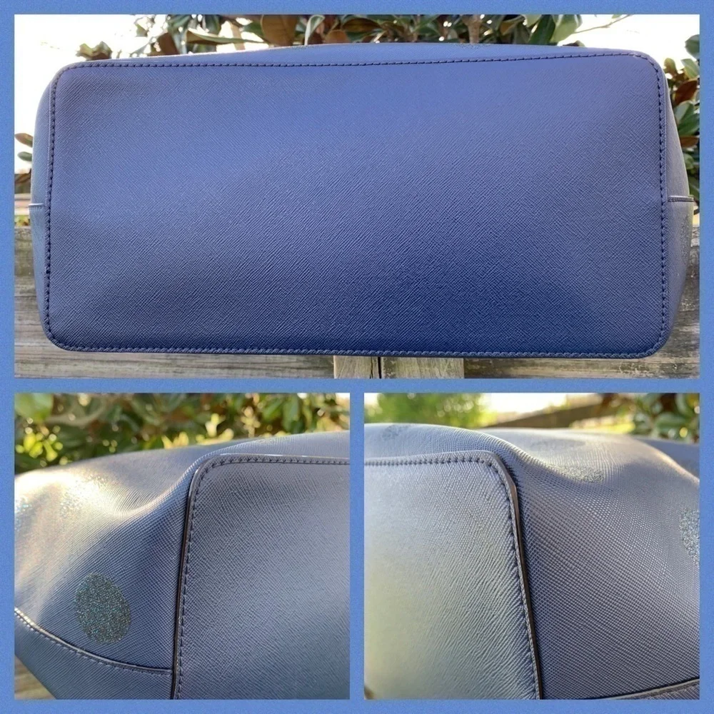 Kate Spade ♠️ Navy Blue Dot 🔵 Tote Bag Wallet Set